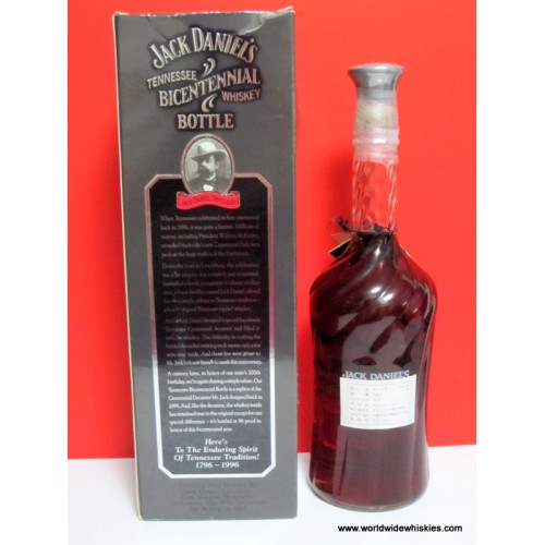 Jack Daniels BICENTENNIAL 1796-1996 Whiskey Boxed